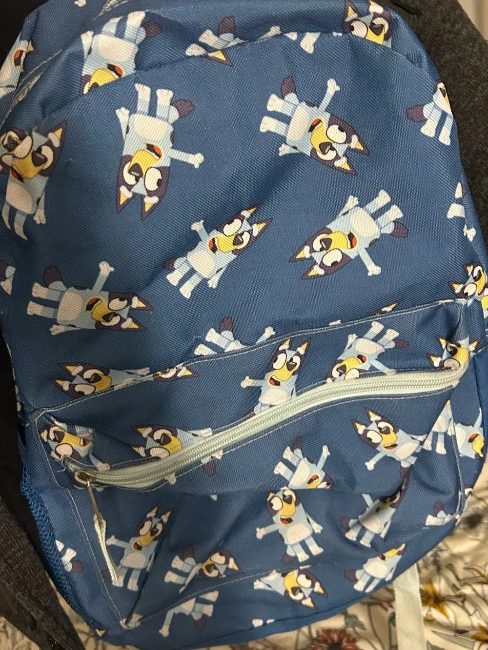 Kids Blue Cartoon Dog Print Backpack - Brand: blue